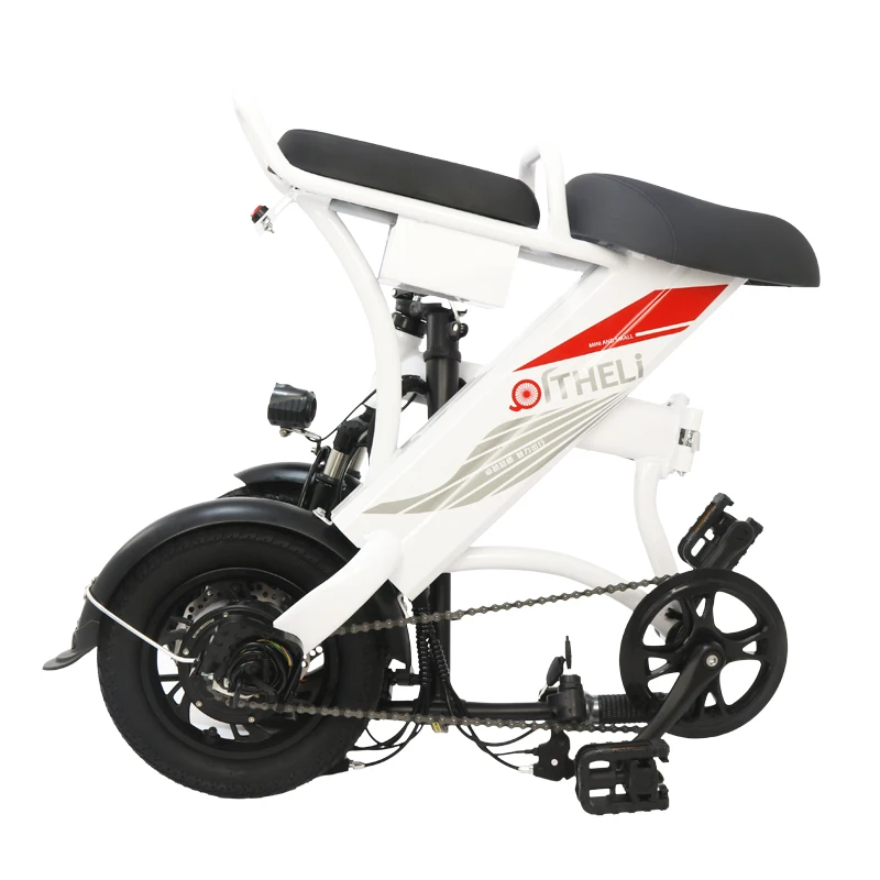 Cheap New folding electric bicycle 12-inch detachable battery electric bike  travel ebike Adult 2-wheel battery scooter 4