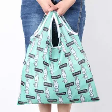 Складная эко хозяйственная сумка легкая водонепроницаемая переносная многоразовая продуктовая Большая вместительная Женская Складная Сумка-тоут