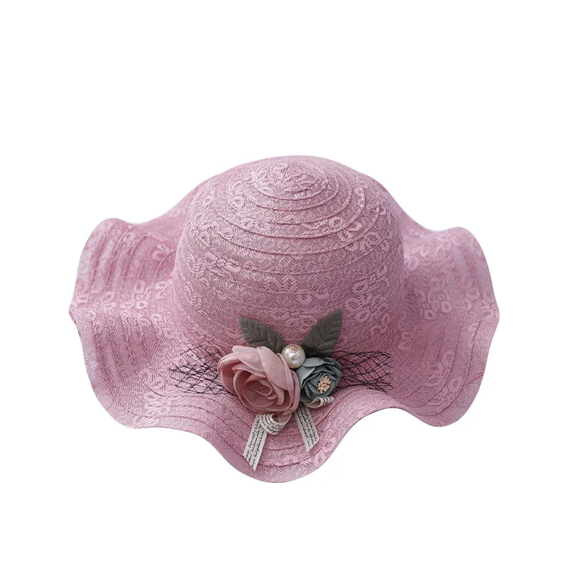 المرأة سترو قبعة متموجة زهرة اللون الدانتيل الشمس الصيف السيدات قبعات 2018 جديد الأزياء طوي الحلو في الهواء الطلق ارتداء شاطئ كاب النساء المرأة سترو قبعة متموجة زهرة اللون الدانتيل الشمس الصيف السيدات قبعات 2018 جديد الأزياء طوي الحلو في الهواء الطلق ارتداء شاطئ كاب النساء