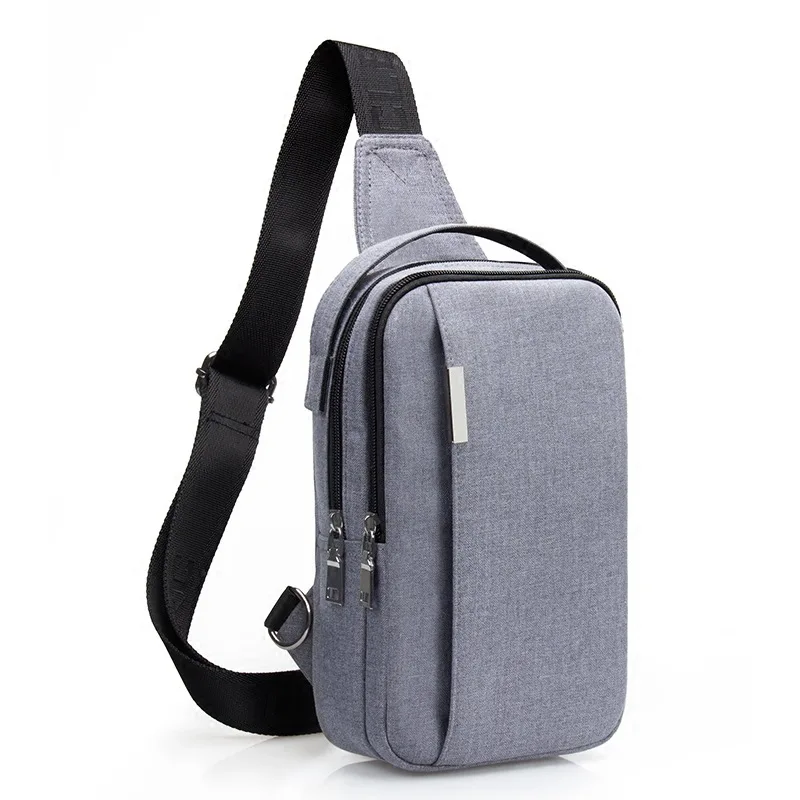 Men Crossbody Bags Sling Shoulder Bag Male Chest Pack Canvas Messenger Bags Small Sling Pack IPad Phone Travel Bag sacoche homme