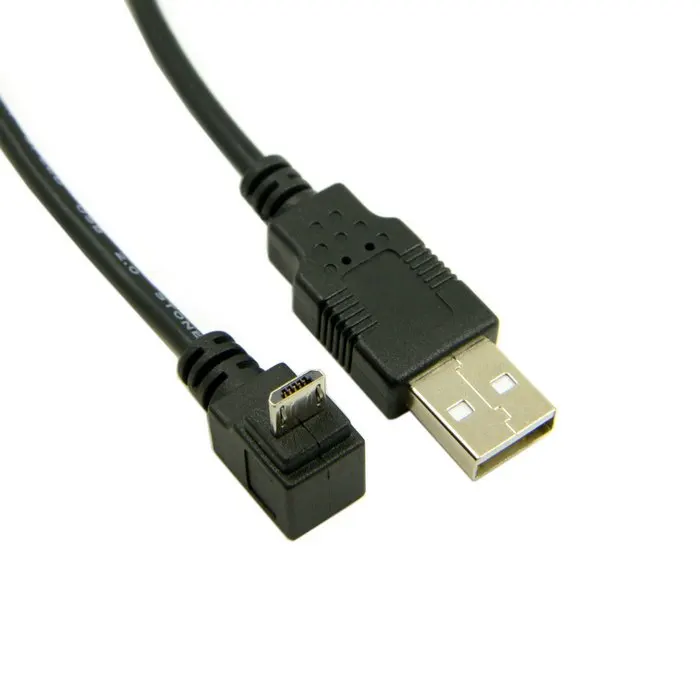 

Down angled 90 degree Micro USB to USB Data Charge Cable 30cm 100cm 1ft 3ft Micro USB 2.0 short angle cable