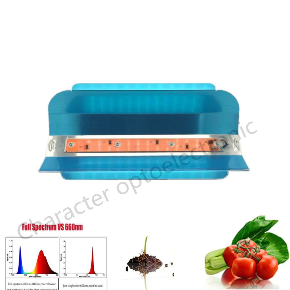 LED COB 50 Вт 220 В водонепроницаемый драйвер IC полный спектр для улучшения роста