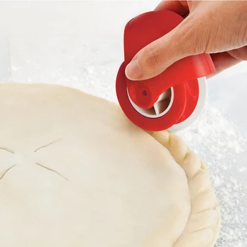 

Pastry Wheel Decorator Pie DIY Cutter Bread Kitchen Rolling Dessert Beautiful Plastic Roller