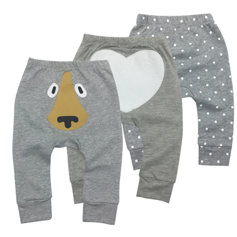 Штанишки для малышей spodnie для Pantolon хлопок; удобная и дышащая одежда, штаны-шаровары PP брюки 3 шт./компл. для детей от 6 до 24 месяцев