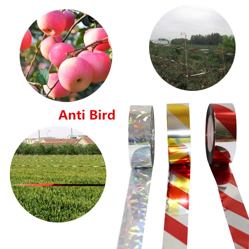 

Anti Bird Tape 50M Scare Tape Audible Repellent Fox Pigeons Repeller Ribbon Tapes For Pest Control