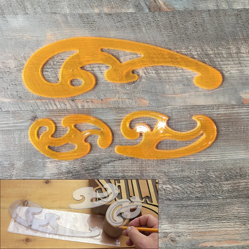 Woodworking curve rule 3pcs/set | Инструменты
