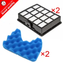 2set Vacuum cleaner filter spare part Kit Filters And Sponge Filter for samsung DJ97-00492A SC6520 SC6530 /40/50/60/70/80/90
