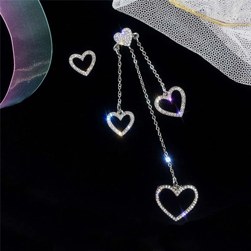 Корейские ювелирные изделия, полые серьги в форме сердца, геометрические серьги для женщин, серьги с кисточками, подарки Orecchini Brincos Pendientes Oorbellen