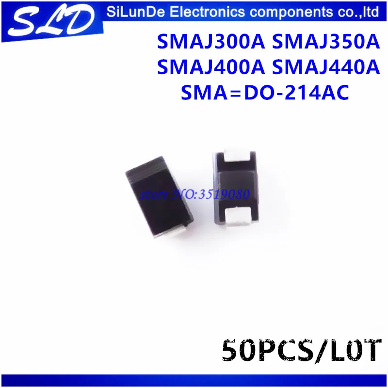 50 шт./лот SMAJ300A SMAJ350A SMAJ400A SMAJ440A SMA = DO-214AC TVS DIODE | Электроника