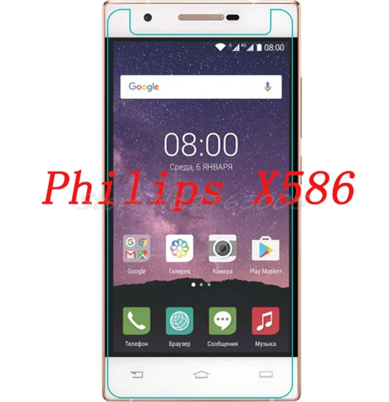 

2PCS NEW Screen Protector phone For Philips X586 Tempered Glass SmartPhone Film Protective Cover