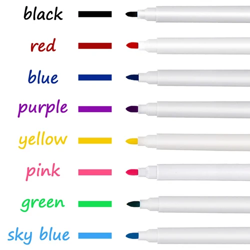 1pc Magnetic Whiteboard Marker Pen White Board Dry Erase Fine Nib Pen with Eraser Rubber Magnetic Markers Brush Fridge Magnets - Image 4