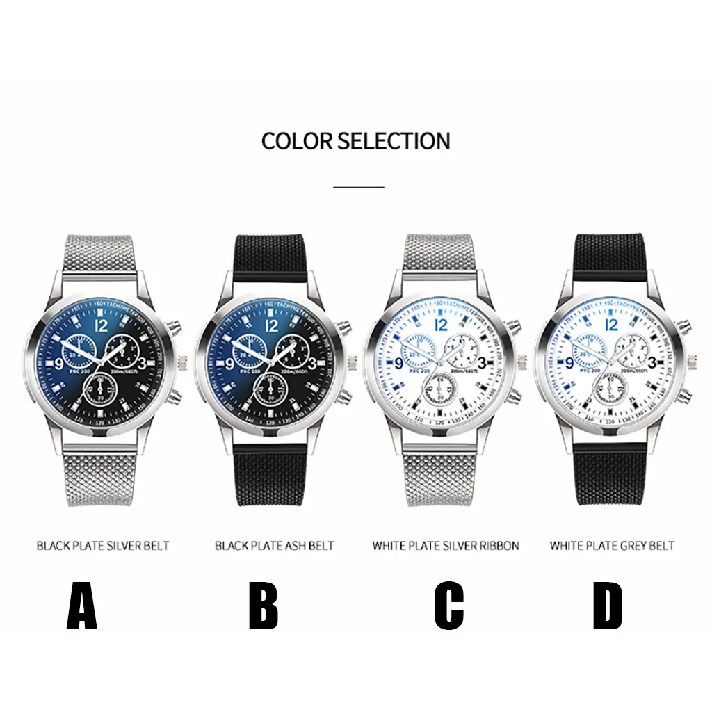 Relogio Masculino роскошные часы модные часы из нержавеющей стали для мужчин кварцевые аналоговые наручные часы Orologio Uomo