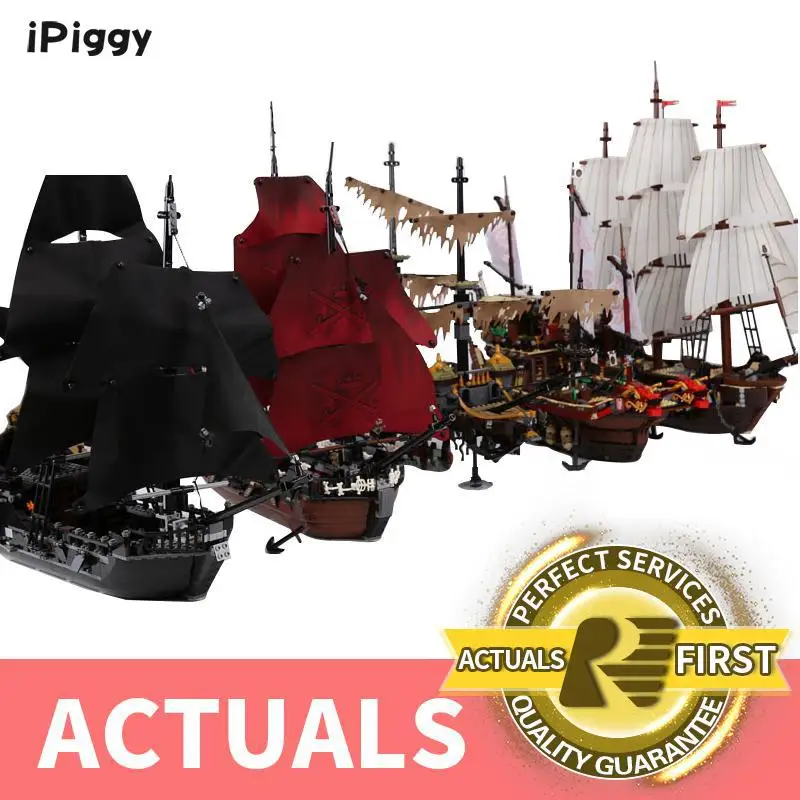 

2018 Black Pearl Ship 16016 06057 22001 Pirates Of The Caribbean 16006 16009 70618 4195 Model Building Kits Blocks For Kids Gift