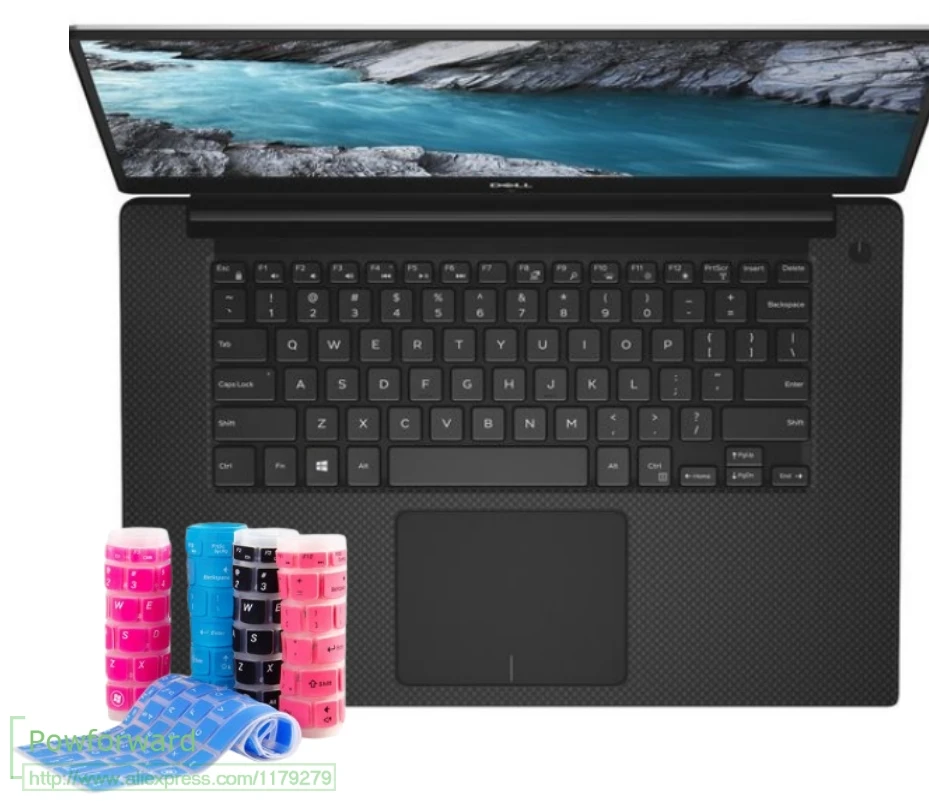 Ноутбук силиконовая клавиатура кожного покрова для выпуска DELL XPS 15 9570 и выпуска DELL XPS 15 9560 9550 15," Сумка для ноутбука