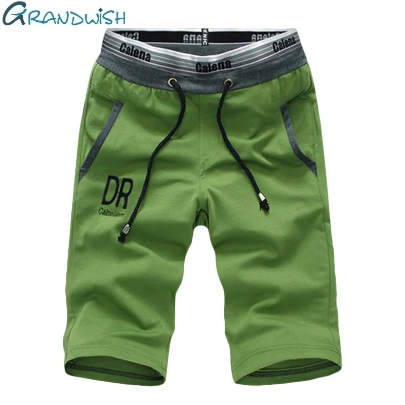Grandwish/Летние повседневные мужские шорты с эластичной резинкой на талии, мужские шорты из полиэстера, американские размеры, мужские шорты, Pantalones Cortos Hombre, NA045