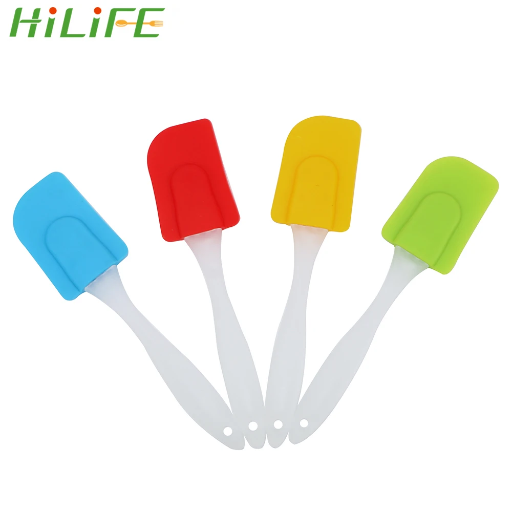 

HILIFE Baking Pastry Tools Cake Cream Spatula Silicone Pastry Spatula Butter Mixer Cake Brush Bakeware Mixing Batter Scraper
