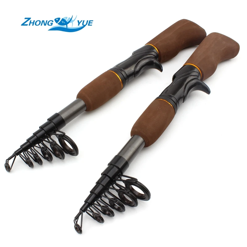 1.55m 120g télescopique portable carbone filature coulée canne à pêche glace canne à pêche mer canne mouche canne à pêche plus bas Profit