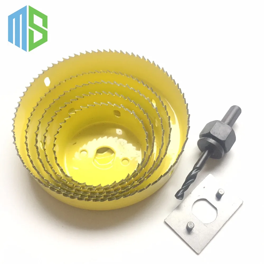 5pcs 2 1/2" 5"( 64mm 127mm) DIY Hole Saw Bit Cutting Set Kit Wood Sheet