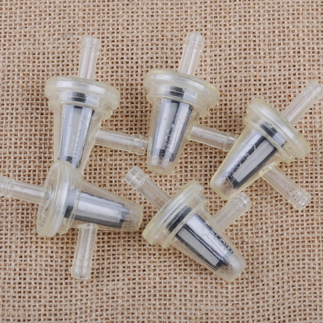 

CITALL 5PCS 90 Degrees Motorcycle Right Angle Inline Gas Fuel Filter Replacement for Harley Yamaha With 1/4" 6mm 7mm Hose Line