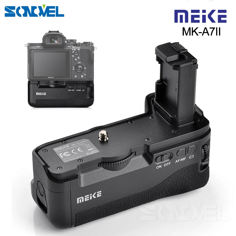 Meike MK A7II батарея Вертикальная ручка для Sony A7 II A7R как VG C2EM|meike mk-a7ii|vertical gripvertical battery