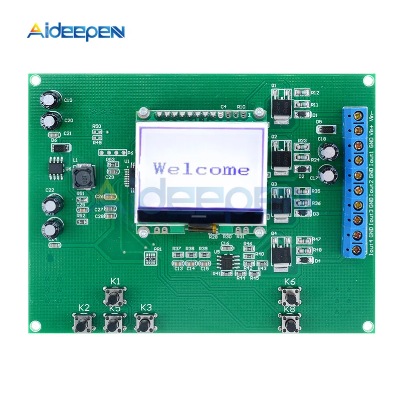 

4 Channel 12864 LCD Display Digital Signal Generator Module 4-20mA For Signal Generator Valve Regulator Instrument Calibration