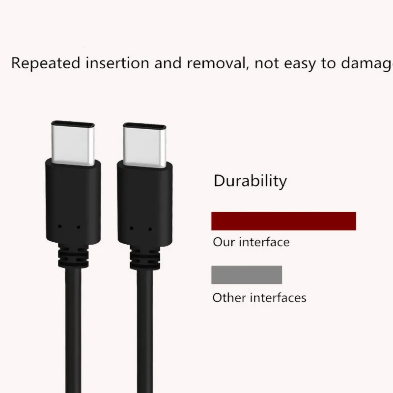 

High Quality USB 3.1 Type-C To Type-C Cable Power Delivery Fast Charging Cord 3FT White/Black For samsung huawei xiaomi