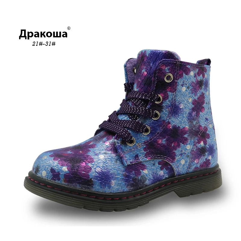 Apakowa Spring Autumn Fashion 3D Flower Kids Girls Ankle Boots PU Leather Children Shoes for Toddler Girls Martin Boots EU 21-31 Apakowa Spring Autumn Fashion 3D Flower Kids Girls Ankle Boots PU Leather Children Shoes for Toddler Girls Martin Boots EU 21-31