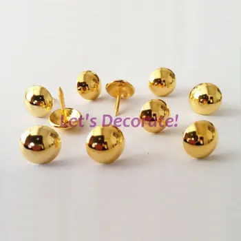 

Free DHL shipping 3000pcs/lot 11mm Golden Plated Home or Garden Decorative Nail, Hobnail, Upholstery Nail