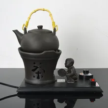 Электрический чайник плита архаическим керамическая фиолетовый песок чайник электронные керамические быстрое горшок печь кипения Teaset чайник