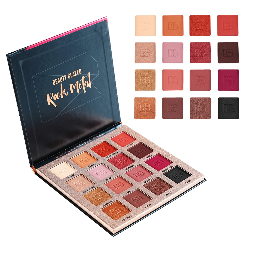 Beauty Glazed 16 цветов матовые тени для век Палитра стойкие блестящие мерцающие