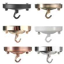 105 мм Диаметр лампы база крюк Винтаж Ретро античный потолок розовый крюк пластина Держатель светильник приспособления для лампочки люстра лампа аксессуар