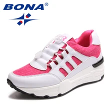 BONA/Новое поступление; женская прогулочная обувь в классическом стиле; женская спортивная обувь на шнуровке; кроссовки из сетчатого материала для бега; Быстрая