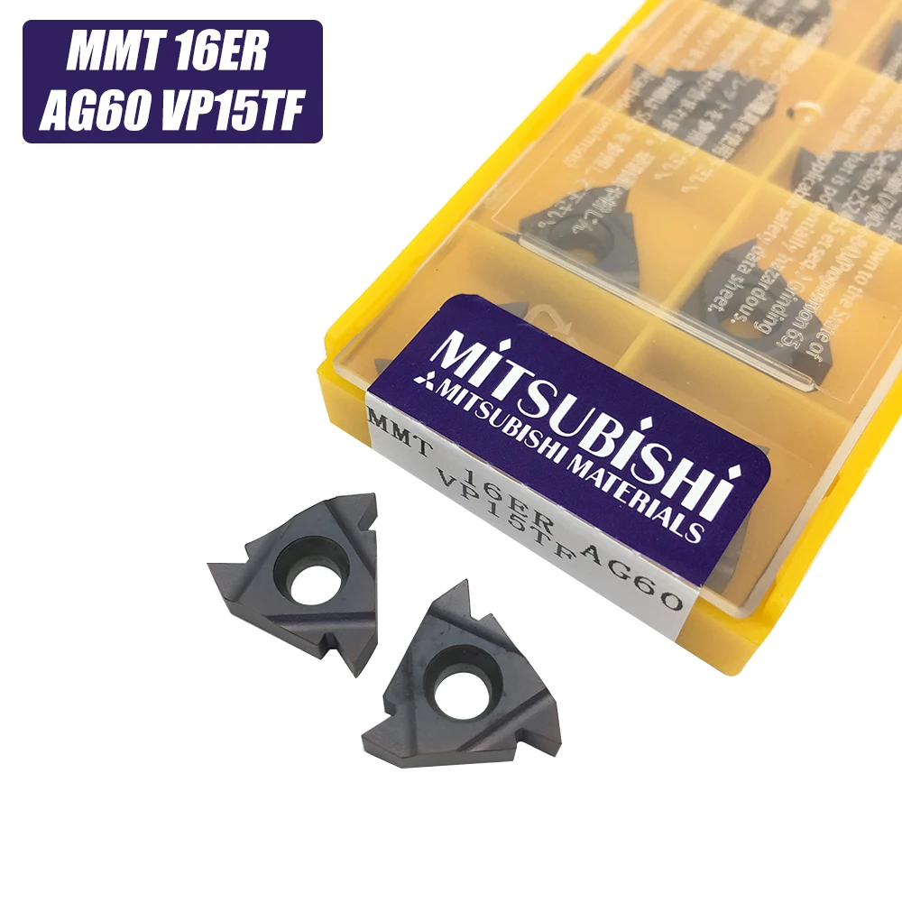 

10pcs MMT 16ER AG60 VP15TF carbide inserts Thread Turning tool cutting tool Lathe Tools Milling cutter CNC tool 16ERAG60