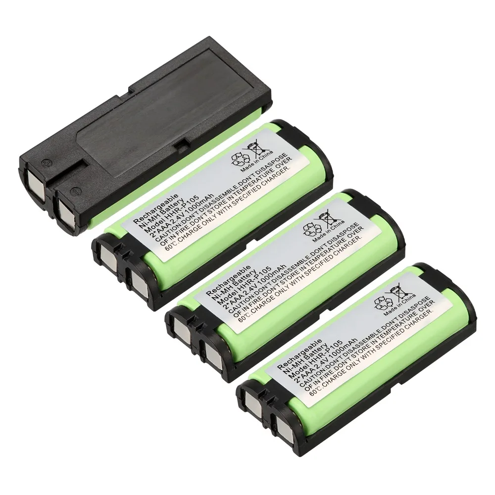 1~ 4 шт Pro 2,4 V 1000mAh батарея домашнего телефона для Panasonic HHR-P105 HHRP105A KX242