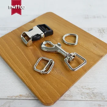 

50sets/lot (metal buckle+adjust buckle+D ring+metal dog clasp/set) durable hardware 15mm diy dog collar pet leash straps