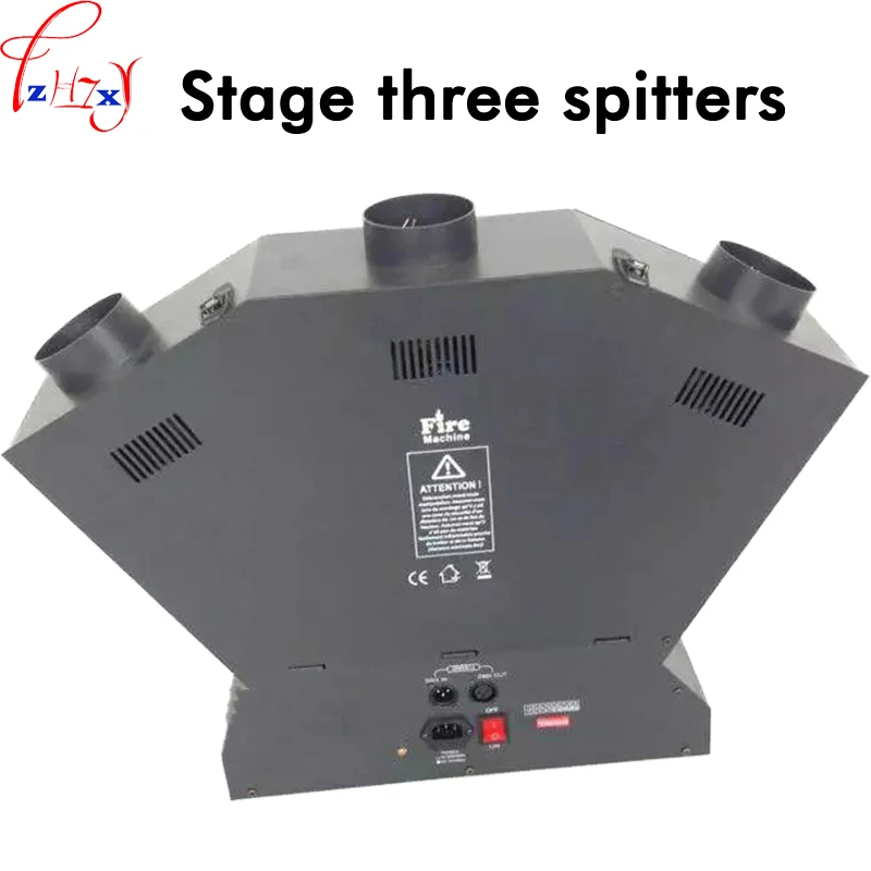 Stage three head flame thrower DMX control fire projector machine stage