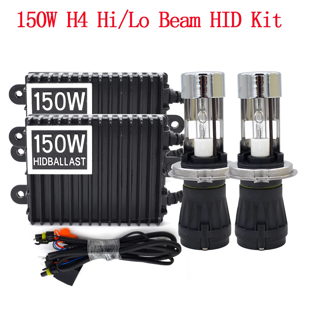 150W HID H4 Xenon Kit