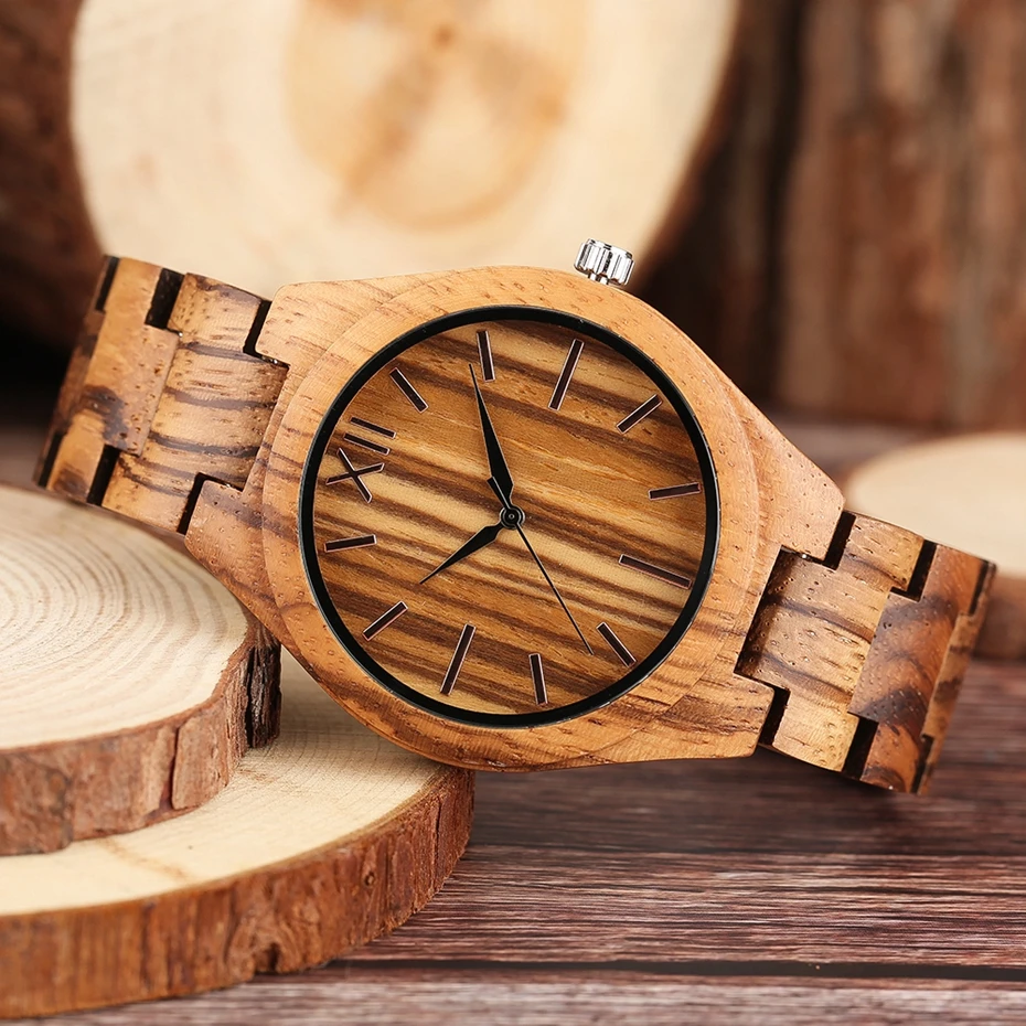 Minimalist Mens Watches Retro Zebra Wood Quartz Clock Women Creative Full Bamboo Bangle Casual Sports Xmas Gifts Reloj de madera 2018 New Fashion (22)