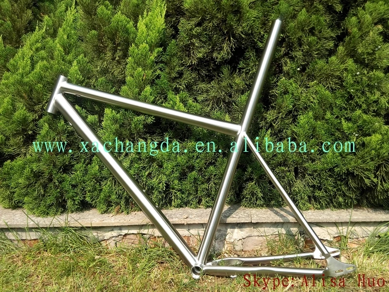 Titanium mtb велосипед рама slidinig плавкий предохранитель и внутренняя линия маршрутизации