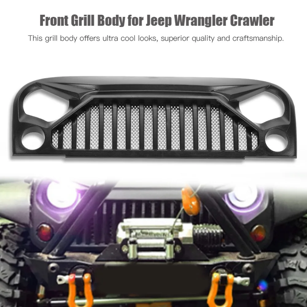 

Nylon Angry Grille Body 1:10 Car Front Accessory Set for Jeep Wrangler Crawler RC Car Grill Body Accessory