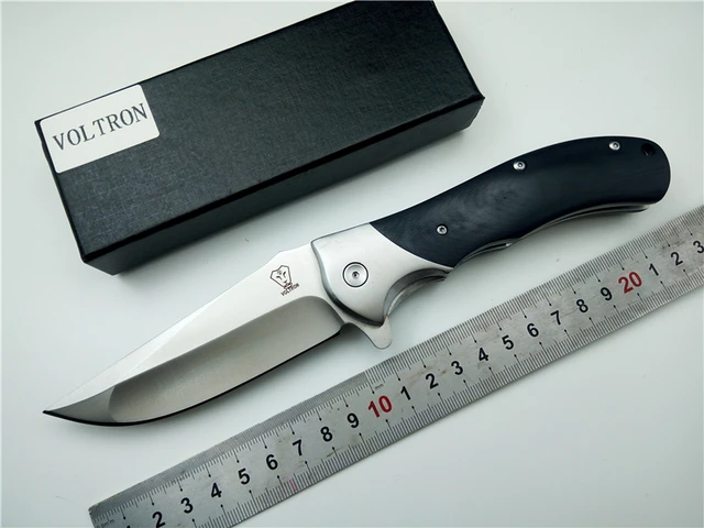 VOLTRON V Series outdoor survival folding knife 7cr7 blade G7 ...