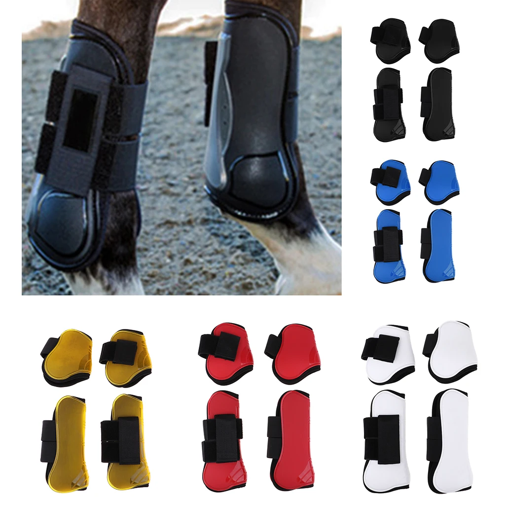Horse Boots Front Hind Leg Tendon Protect Boots Lightweight for Training, Jumping, Riding, Eventing