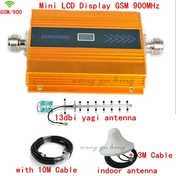 

LCD display +13db yagi antenna mobile phone mini GSM 900mhz signal repeater / repetidor,cell phone GSM signal booster amplifier