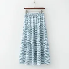 Популярная Новая XD40-2241 Европейская и американская мода с принтом ветра длинная юбка