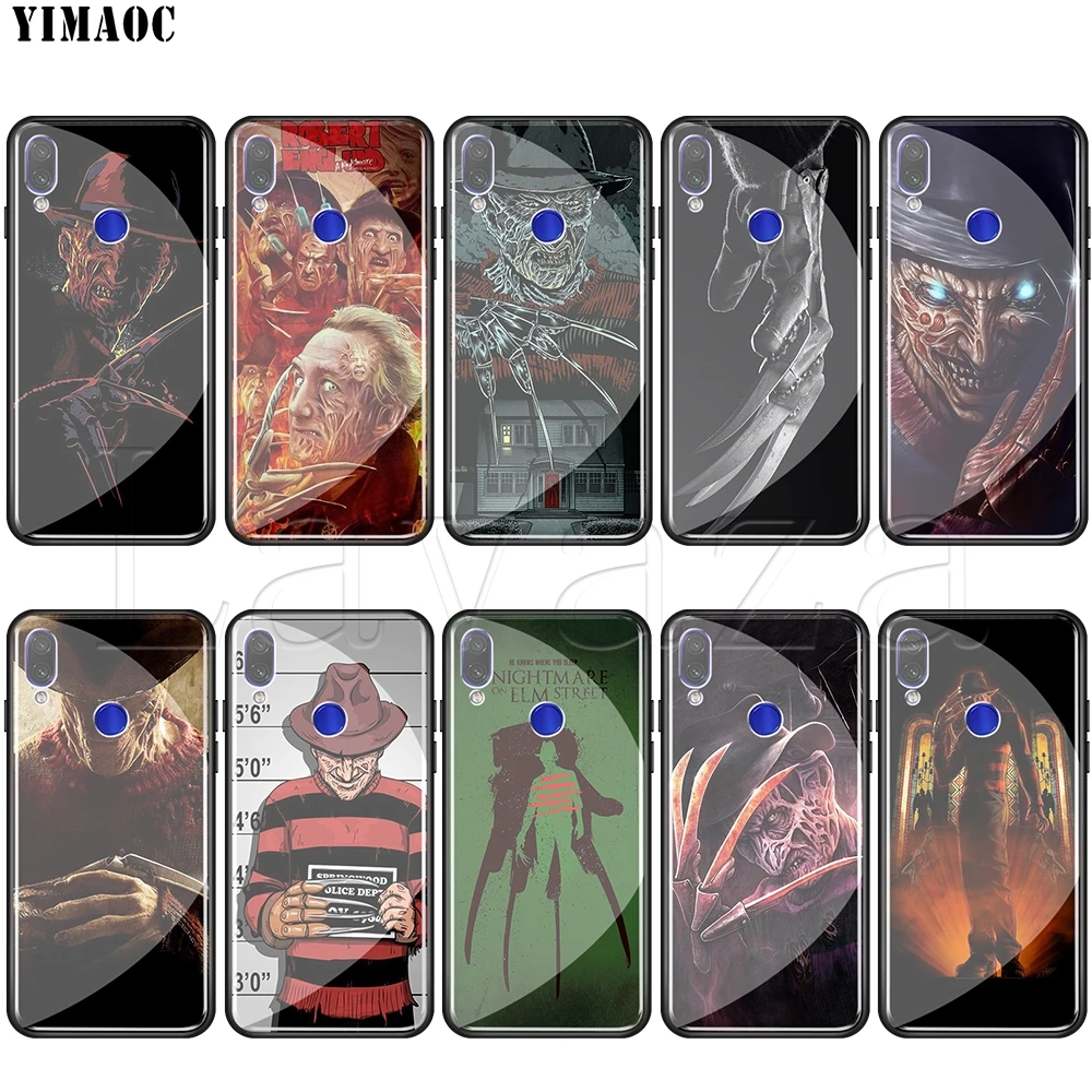 

Lavaza Freddy Krueger Tempered glass TPU Case for Redmi Note 4X 5 6 6A 7 Pocophone F1