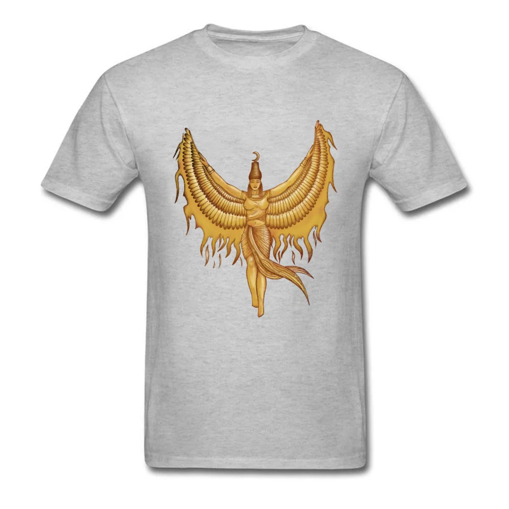 Isis Goddess Egypt with wings of the legendary bird Phoenix_grey