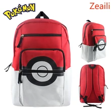 2017 Niños Mochila Pokemon Poke Bola Mochila de Dibujos Animados Bolsa de La Escuela Bolsa Estudiante Bolsas de Doble Hombro Niños Gilrs