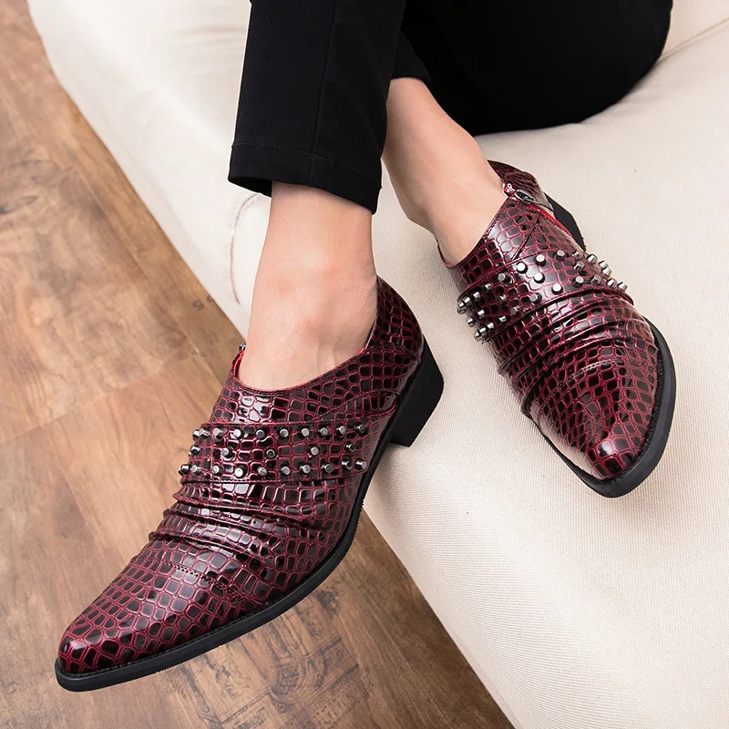 De Primavera Couro Mexemina Britânico Sapatos Pequenos Homens Juventude Nova 38 red Terno Outono Tamanho Zapatos Mujer Preto Lazer Dos 44 Preto 5xWYx8