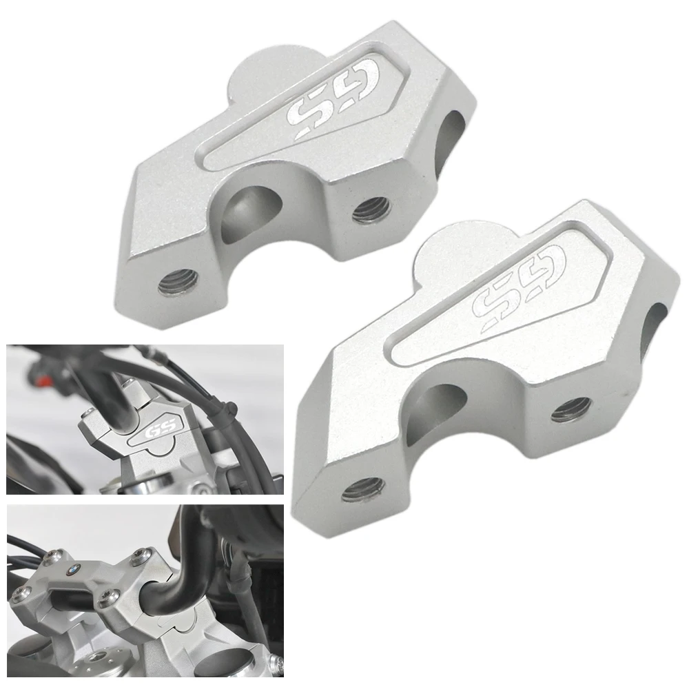 

F750 GS Handlebar Risers Bar Clamp Extend Adapter With Bolts for BMW F750GS 2018 2019 f750gs CNC New
