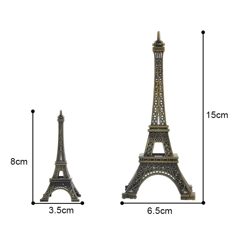 Париж Эйфелева башня модель бронзовый тон декоративные предметы интерьера украшения Винтаж ремесло плесень Фигурка Статуя домашний декор